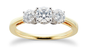 Three-Stone Diamond Ring